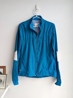 VTG/Retro Lululemon Run With Speed? Jacket Reflective Blue White Sz 12